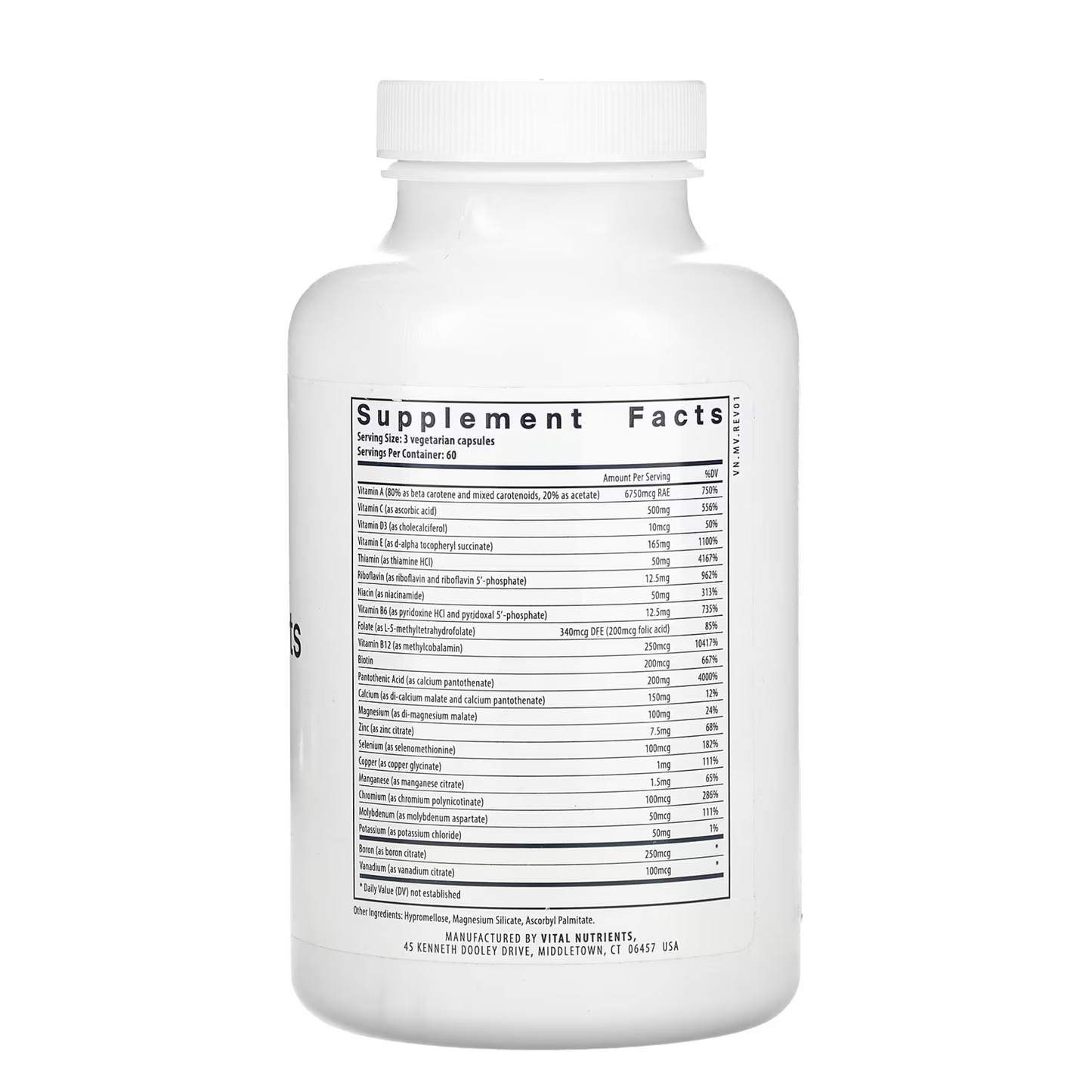 Multi-Nutrients NO Iron, NO iodine