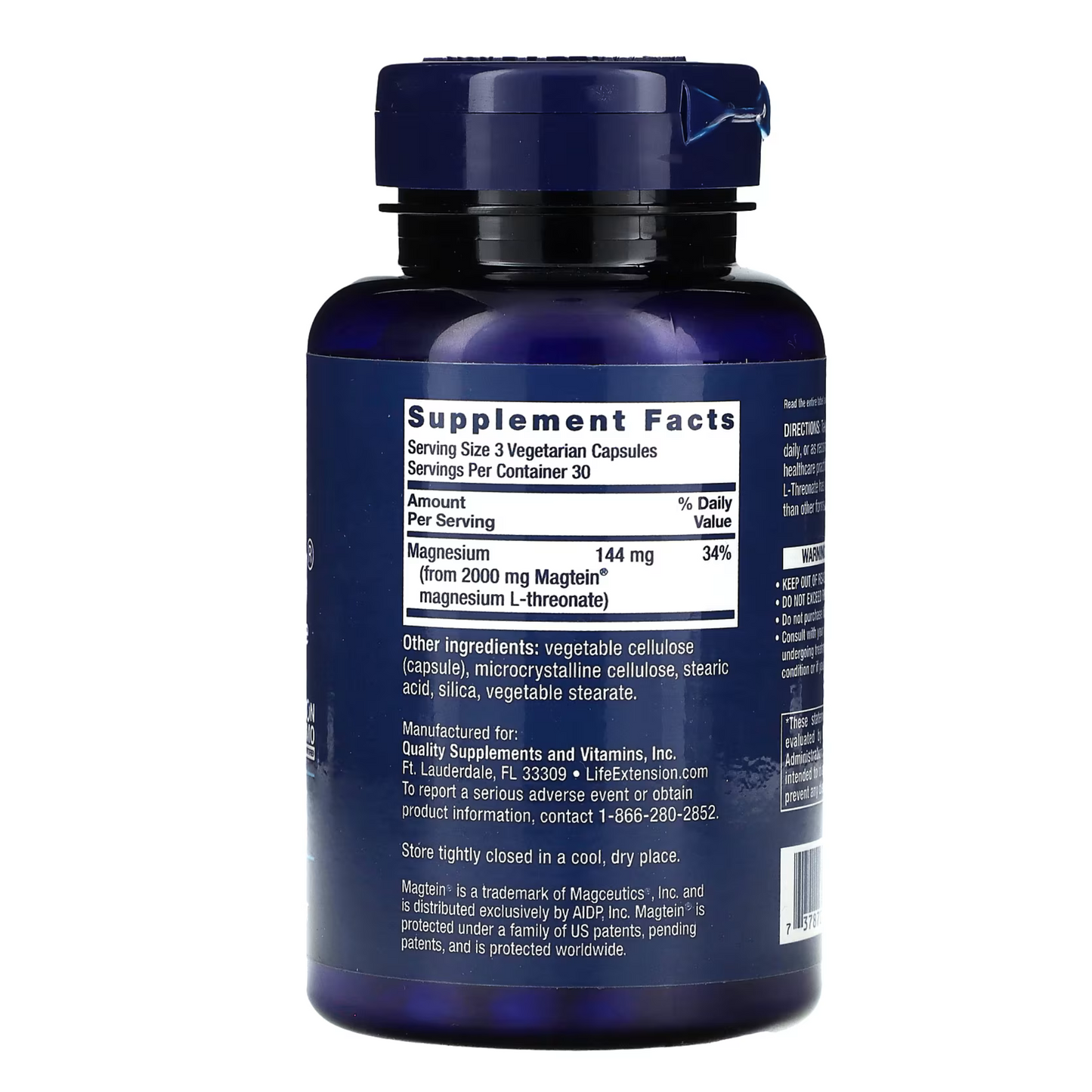 Neuro-Mag Magnesium L-Threonate - Life Extension