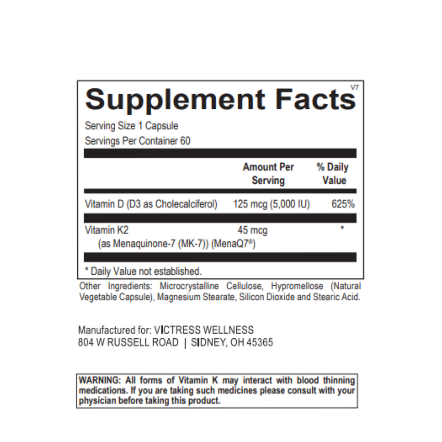 Vitamin D3 with K2 Capsule