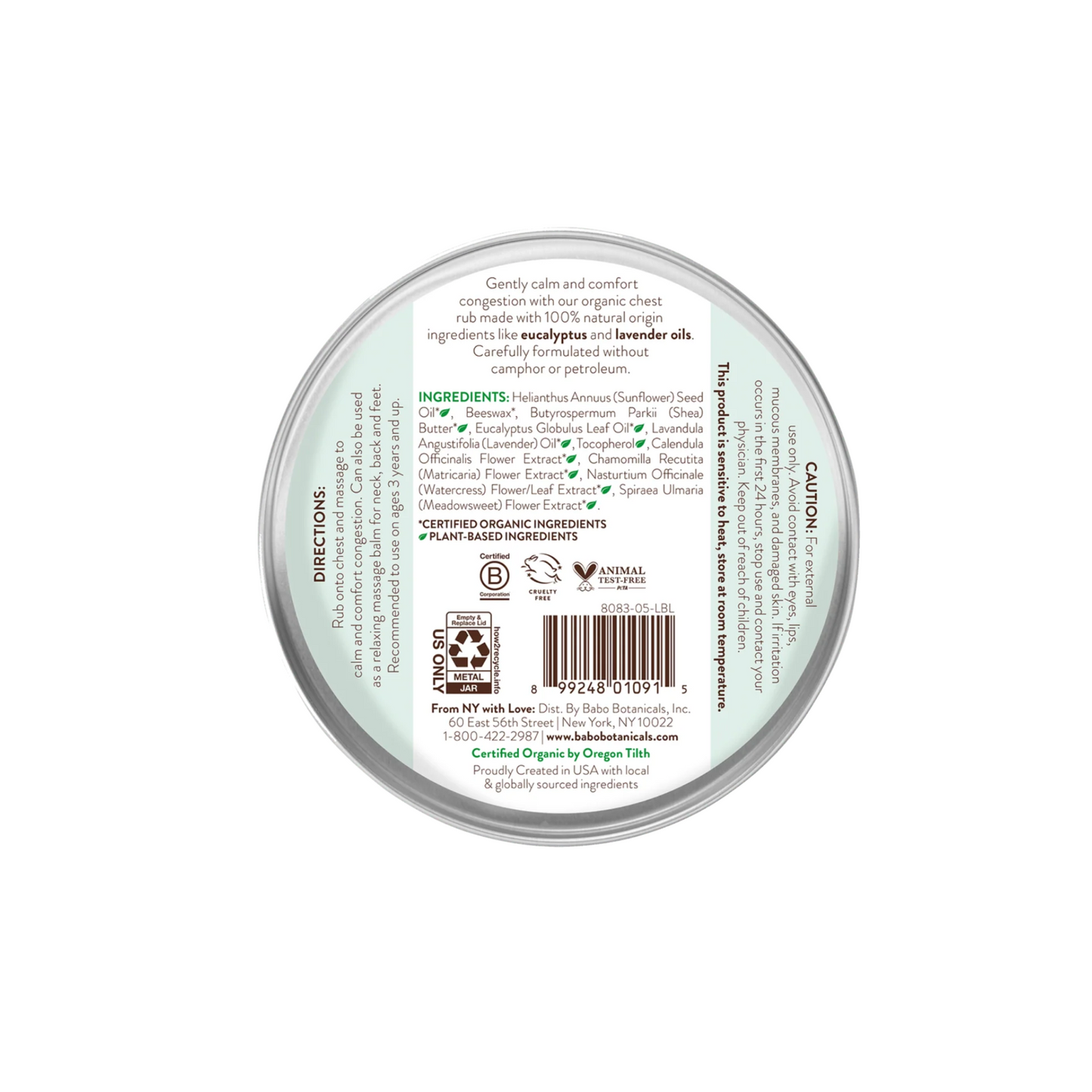 Eucalyptus Remedy Soothing Chest Rub