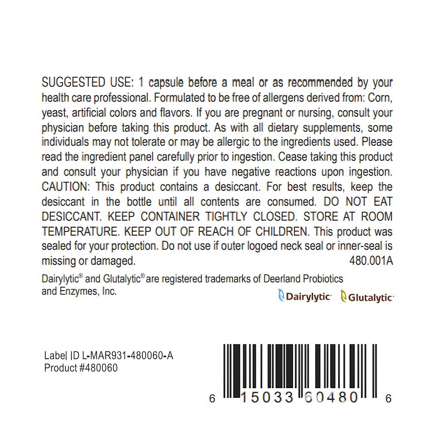 Dairy Gluten Support