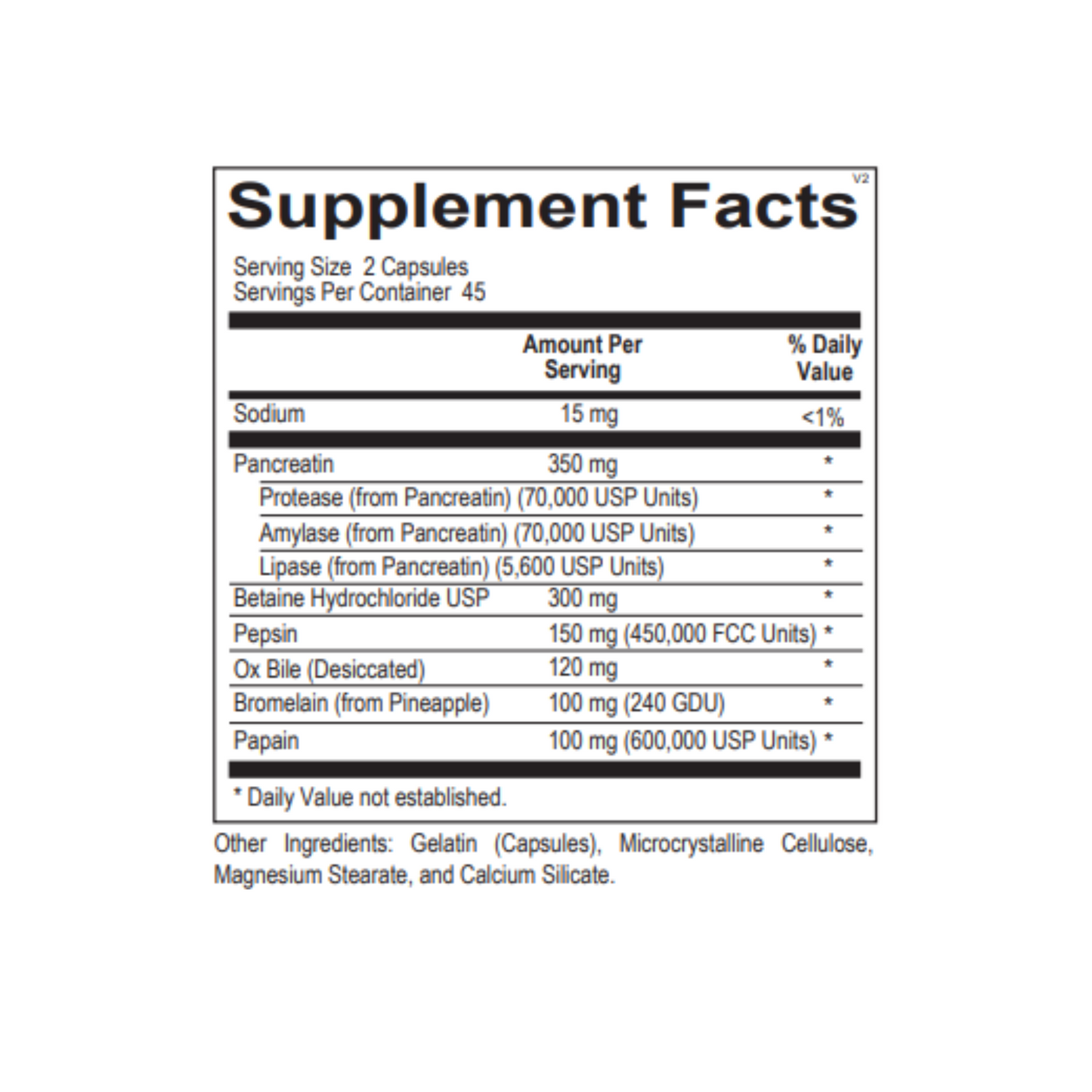 Digestive Enzymes with Betaine HCL