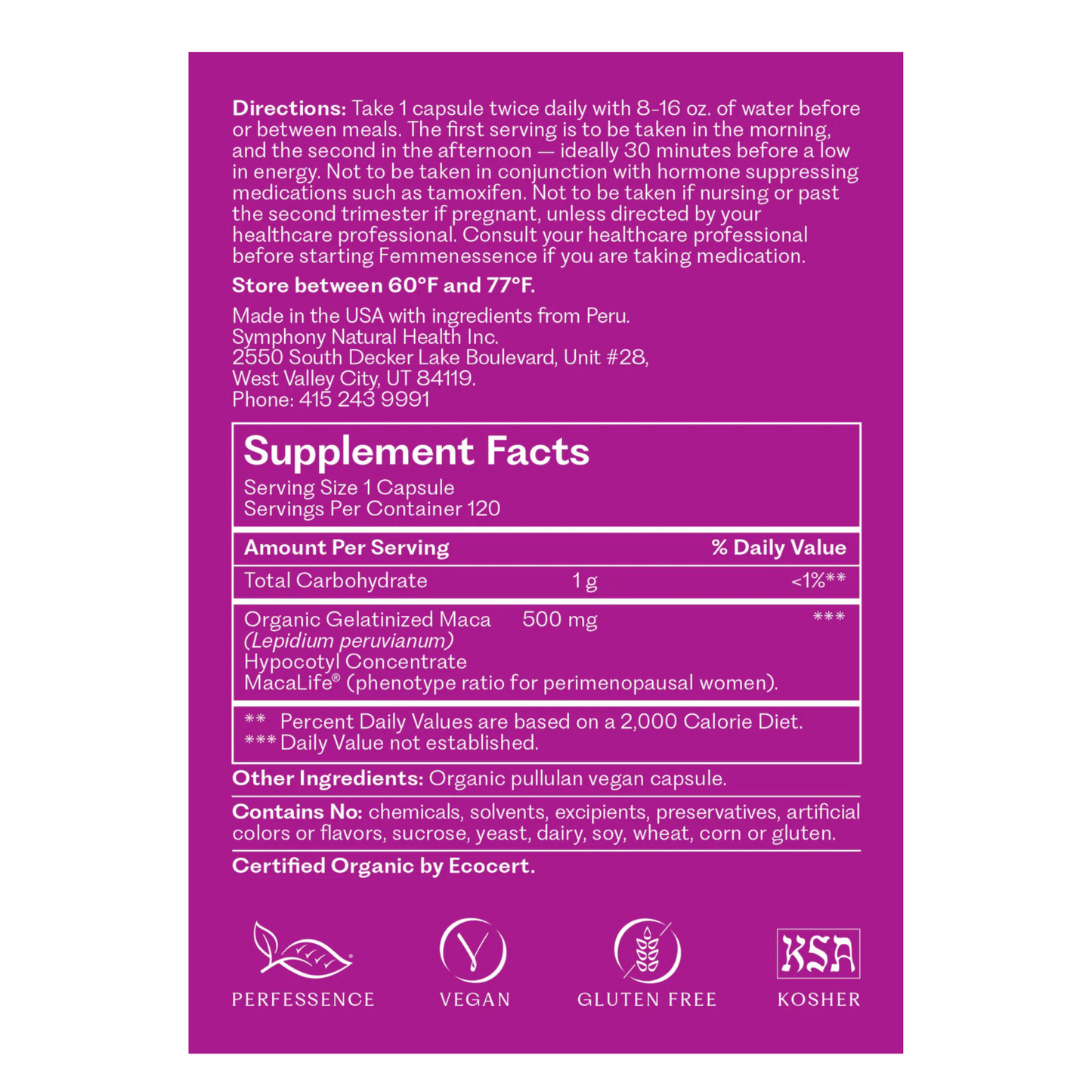 FemmenessencePRO Peri: MacaLife For Perimenopause