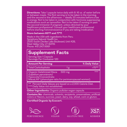 FemmenessencePRO Peri: MacaLife For Perimenopause