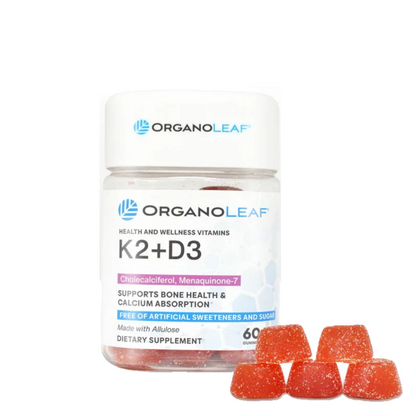K2+D3 Cholecalciferol & Menaquinone-7 Sugar-Free Gummies
