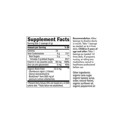 Sambucus Zinc Elderberry Lozenges