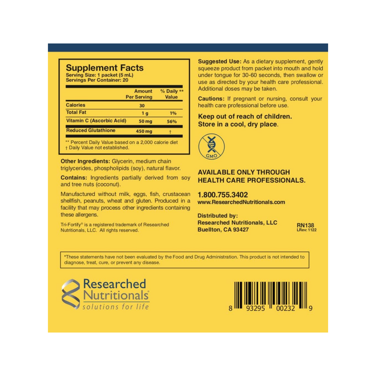 Tri-Fortify Orange Glutathione